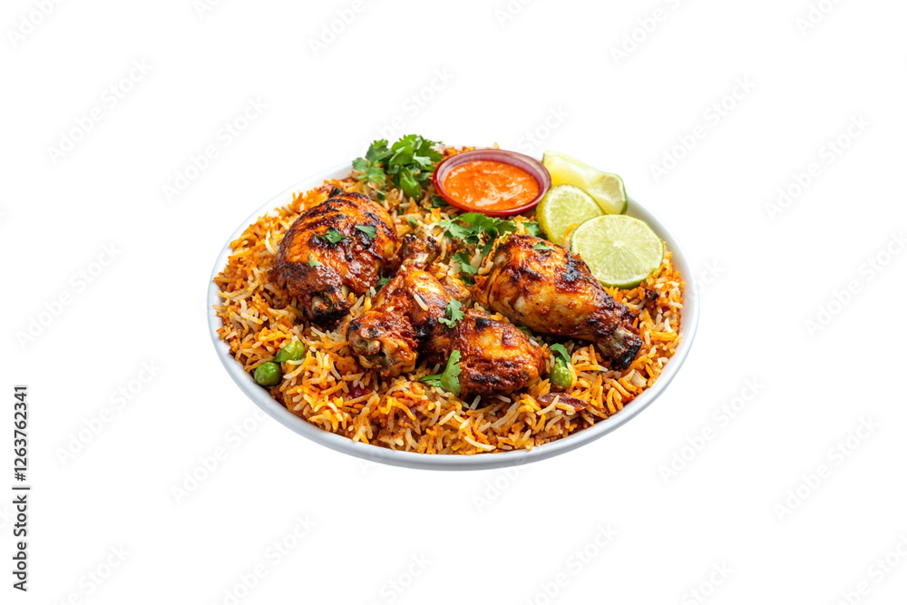 Delicious Chicken Biryani Aromatic Spices Flavorful Rice Delicious Chicken Biryani Aromatic Spices Flavorful Rice