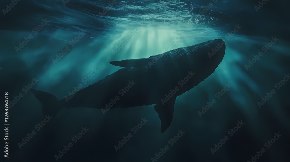 Naklejka premium colossal ancient sea monster