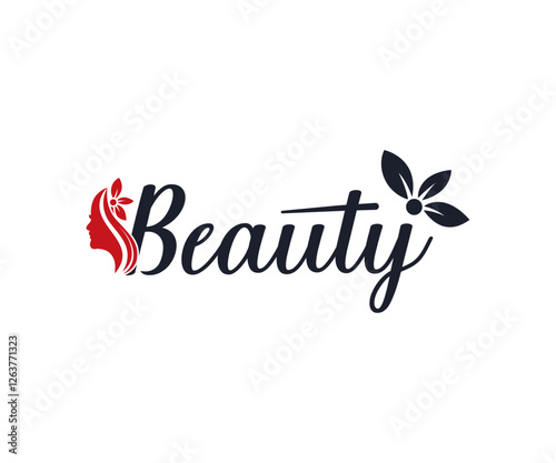 Modern beauty woman Logo vector on white background, high-quality design file , face logo