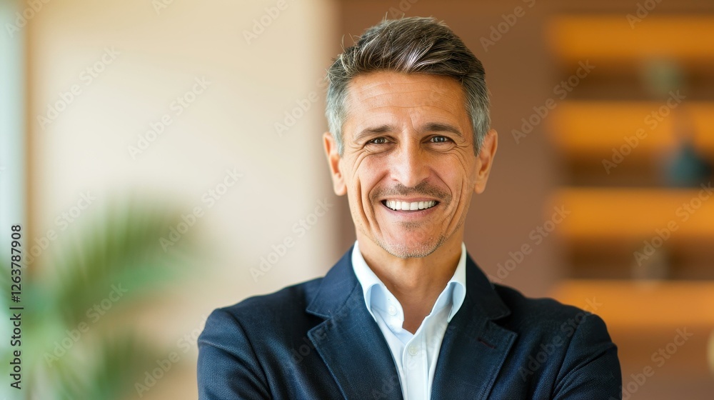 A young businessman stands confidently in a modern office, embodying success and professionalism. A young businessman stands confidently in a modern office, embodying success and professionalism.
