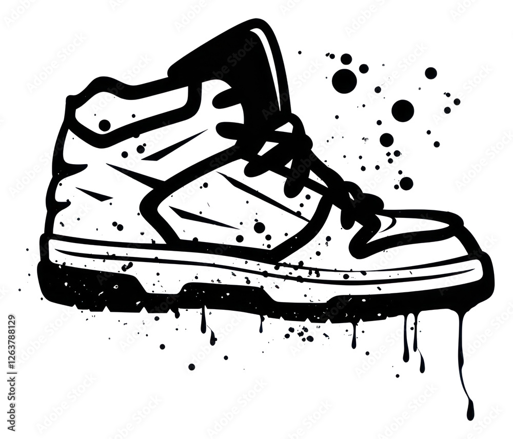 Fototapeta premium PNG Sneakers footwear sneaker white.