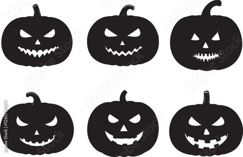 Halloween Pumpkin Silhouettes