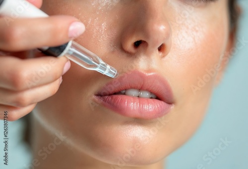 close up on hyaluronic acid tratment