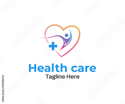 Modern health care logo vector design 