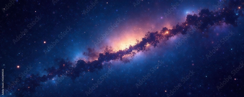 Celestial canvas with starry expanse and twinkling lights, astronomy, stars, space Celestial canvas with starry expanse and twinkling lights, astronomy, stars, space