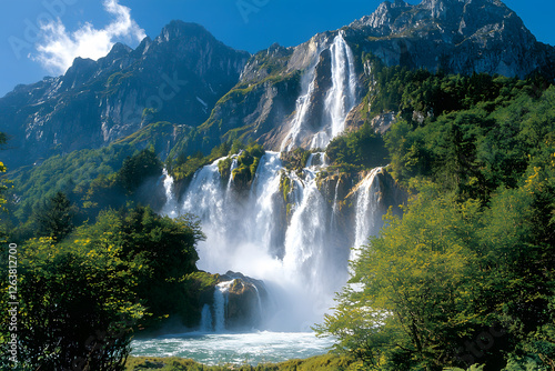 waterfall in yosemite national park
