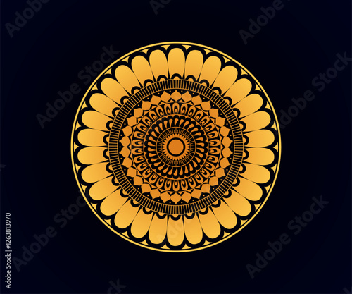 Traditional mandala design vector, perfect for meditation & Art