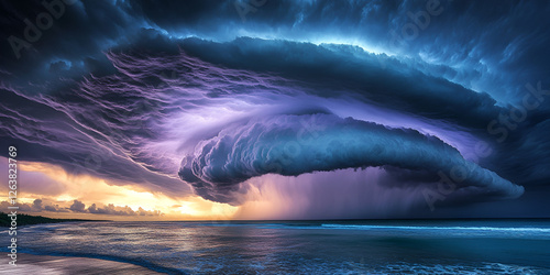 Clouds in the Sky Before a Thunderstorm photo