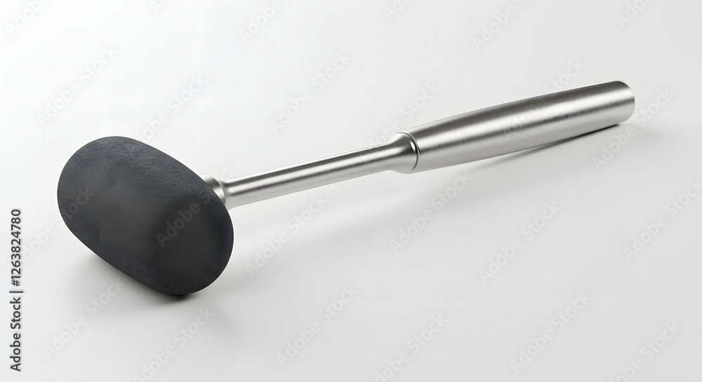 Medical Percussion Hammer: A close-up studio shot of a medical percussion hammer, designed with precision and functionality for neurological examinations. Medical Percussion Hammer: A close-up studio shot of a medical percussion hammer, designed with precision and functionality for neurological examinations.