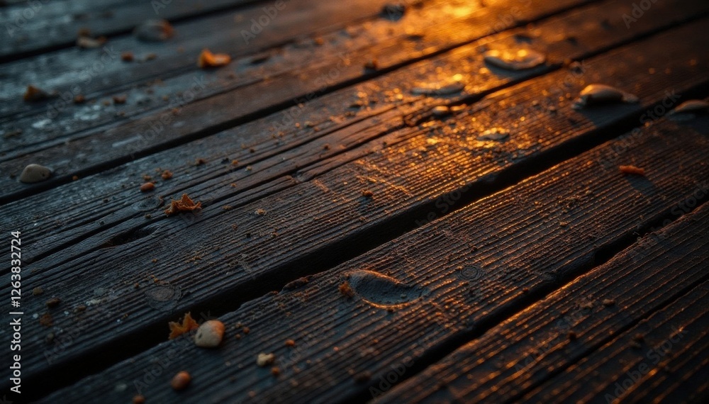 Dark wooden planks with intricate carvings and warm glow, wooden planks, wood grain Dark wooden planks with intricate carvings and warm glow, wooden planks, wood grain