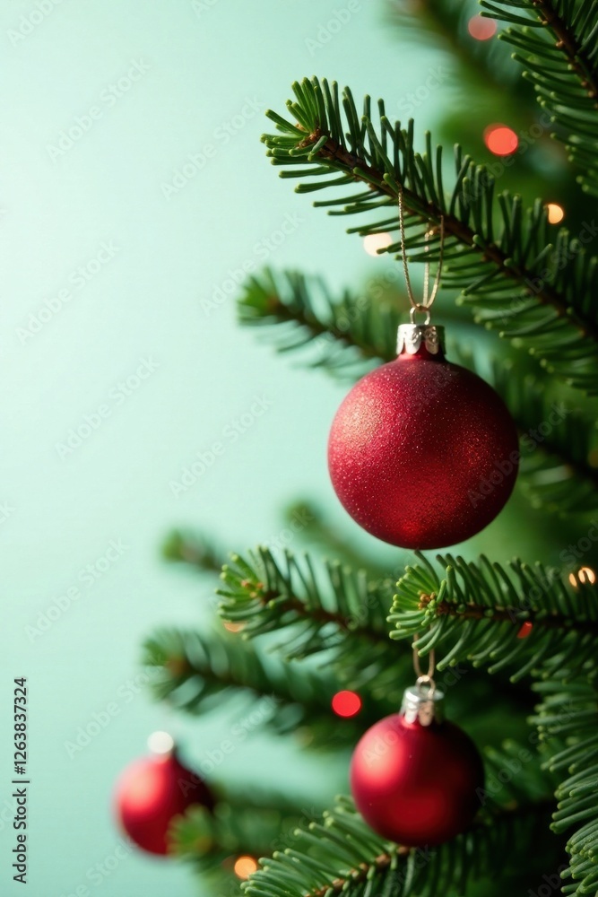 Christmas tree ornaments with red and green glass beads , decoration, beads, holiday Christmas tree ornaments with red and green glass beads , decoration, beads, holiday