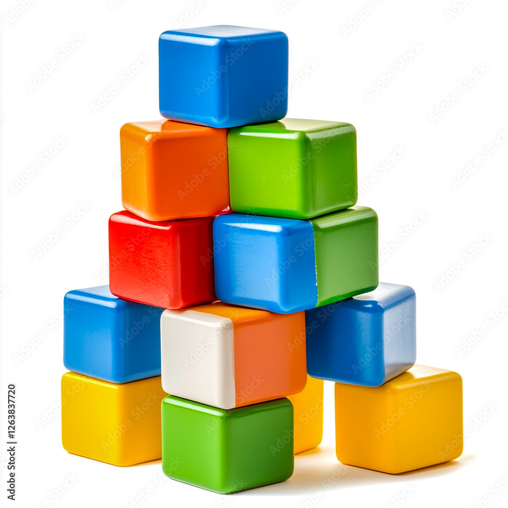 interactive stacking blocks that boost motor skills and creativity isolated on white background interactive stacking blocks that boost motor skills and creativity isolated on white background