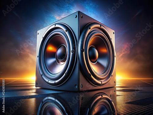 Experience powerful bass with our big car subwoofer for booming audio. photo