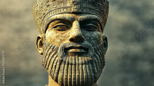 Ancient Mesopotamian King's Bust: A Bronze-Age Masterpiece