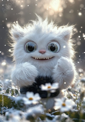 cat in the snow