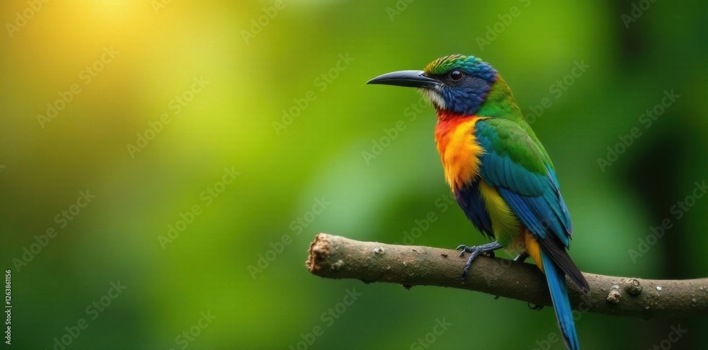 colorful bird perched on a tree branch, bird illustration, bird, farm animal colorful bird perched on a tree branch, bird illustration, bird, farm animal
