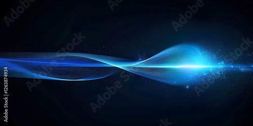 Abstract background with blue waves