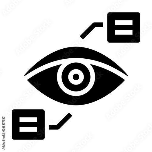 eye scan Solid icon