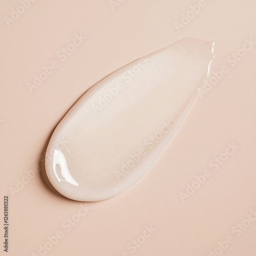 Clear hydrating serum, lightweight face moisturizer, or gentle shower gel swatch on a neutral beige background.