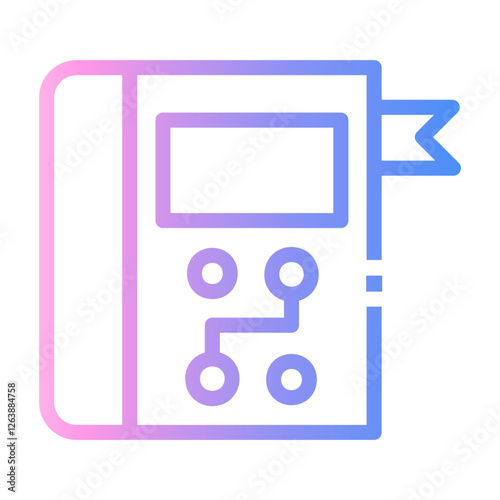 ebook Line Gradient Icon