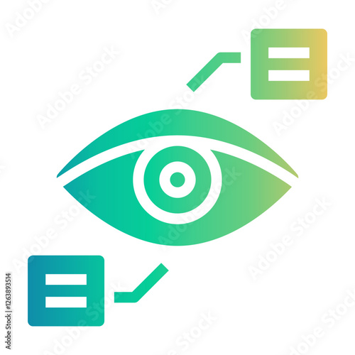 eye scan Gradient icon