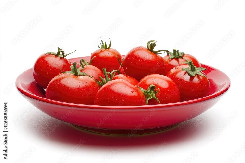 Fresh and Juicy Red Tomatoes on a Bright Red Plate Capturing Vibrant Colors and Natural Beauty of Organic Produce for Culinary Inspiration and Healthy Eating Fresh and Juicy Red Tomatoes on a Bright Red Plate Capturing Vibrant Colors and Natural Beauty of Organic Produce for Culinary Inspiration and Healthy Eating