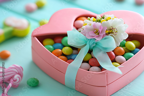  flower and candy box photo