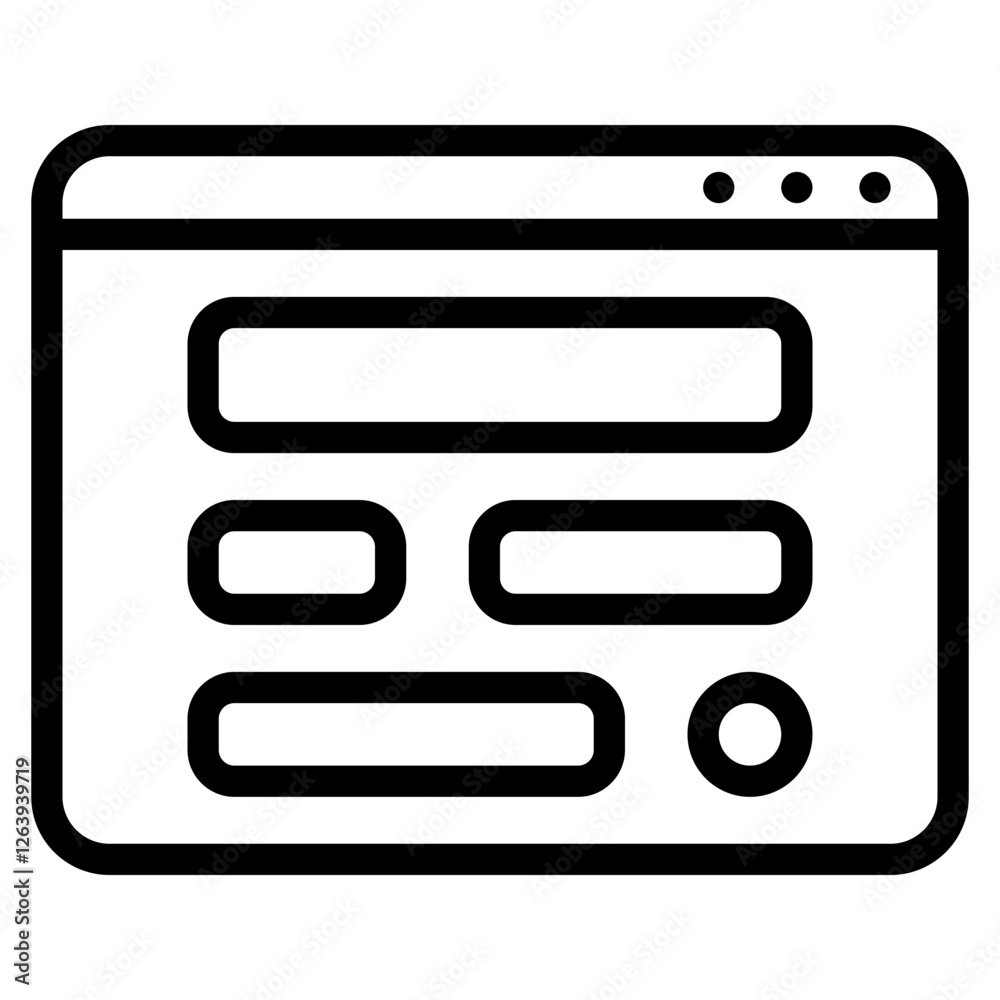 Simple User Interface Icon for Applications Simple User Interface Icon for Applications