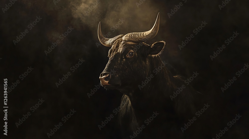 Majestic Gaur, A Striking Portrait of Wild Strength and Untamed Spirit Majestic Gaur, A Striking Portrait of Wild Strength and Untamed Spirit