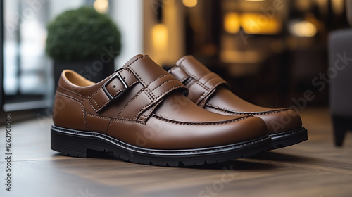 Elegant Diabetic-Friendly Dress Shoes with Adjustable Straps and Extra Padding