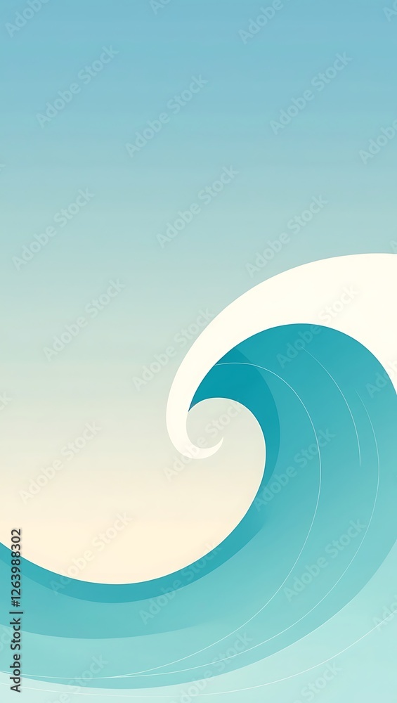 Fototapeta premium abstract background with waves