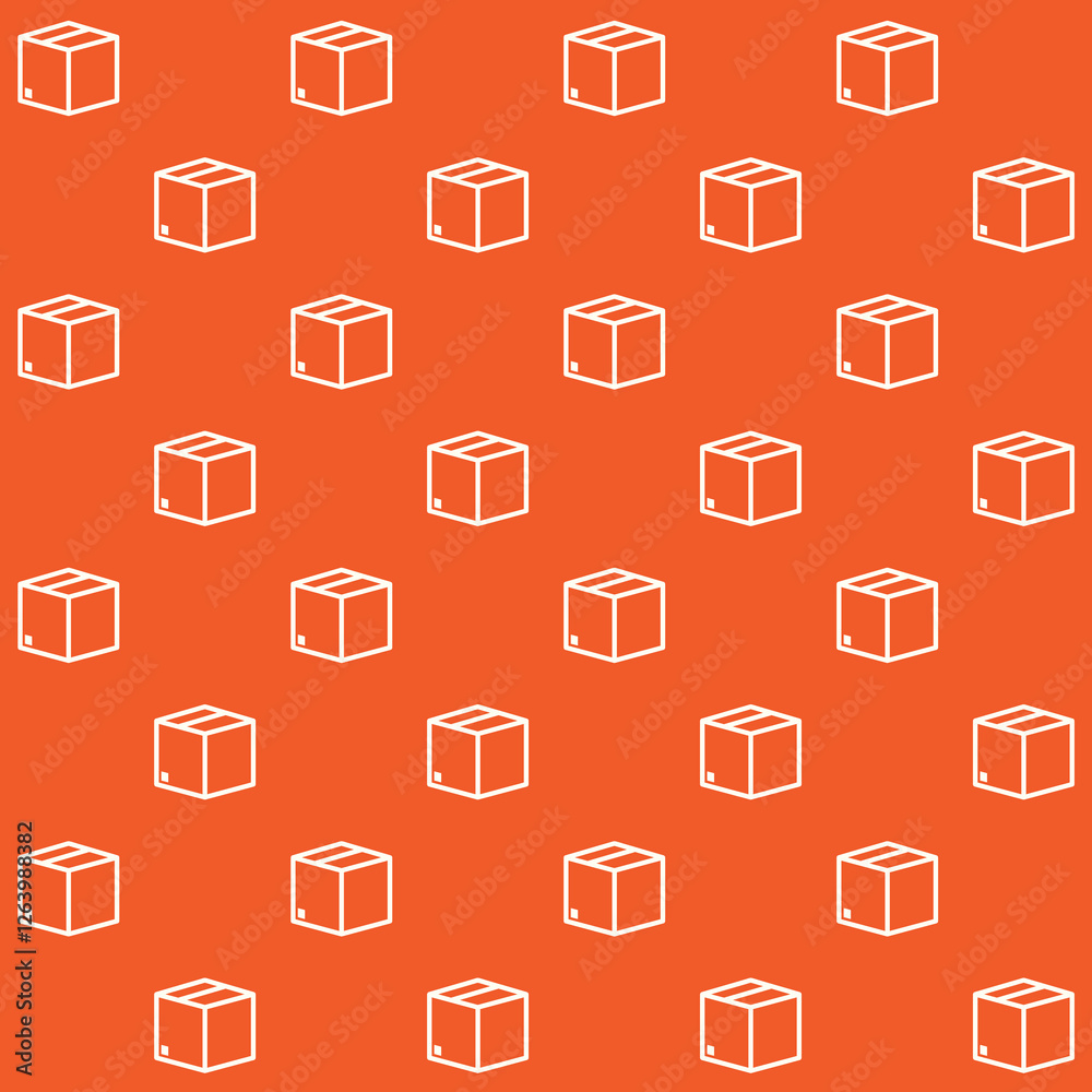 Minimalist Box Vector Seamless Pattern