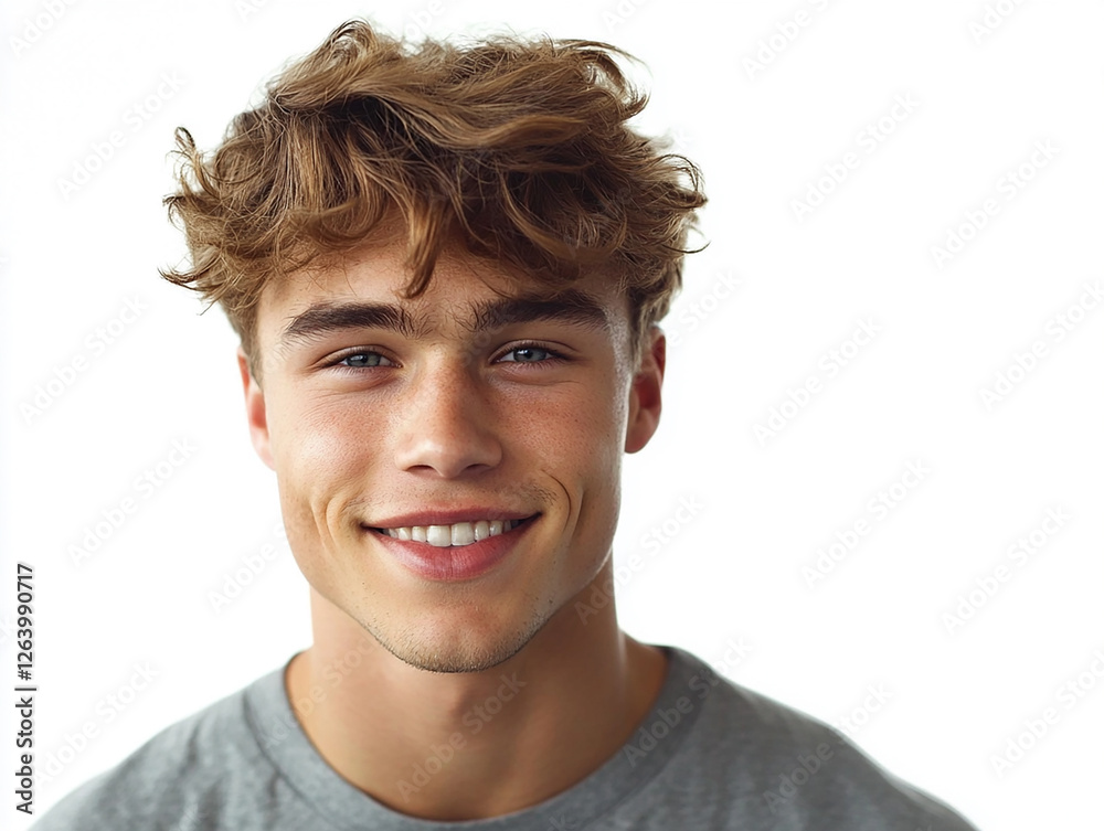 Man portrait on white background Man portrait on white background