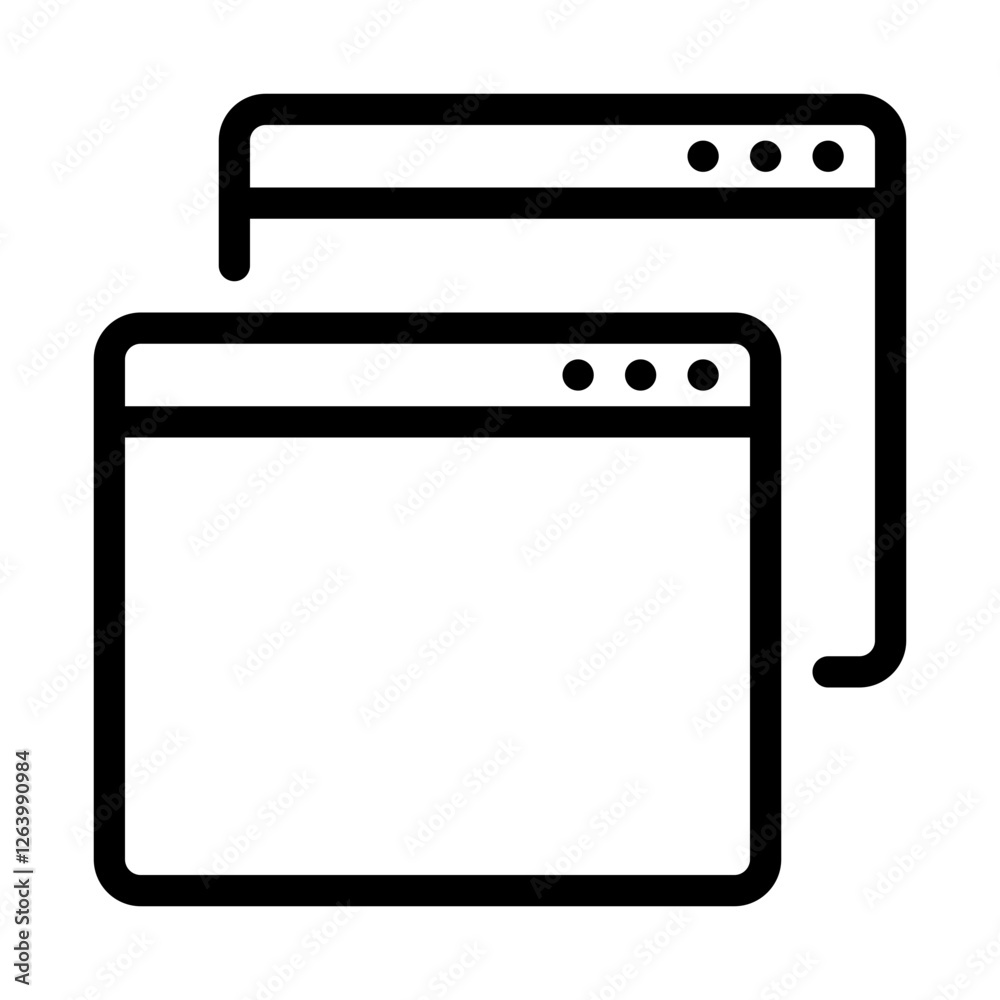 Minimalist Web Design Icon for UI Projects Minimalist Web Design Icon for UI Projects