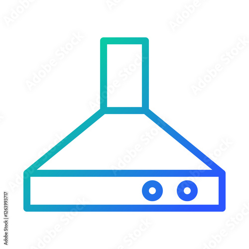 Modern Kitchen Hood Ventilation System Icon
