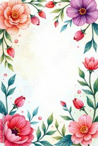 Watercolor Floral Background with Pastel Colors, colorful backgrounds, watercolor background,
