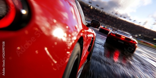 F1 race at Silverstone, the way ahead blurred for speed.