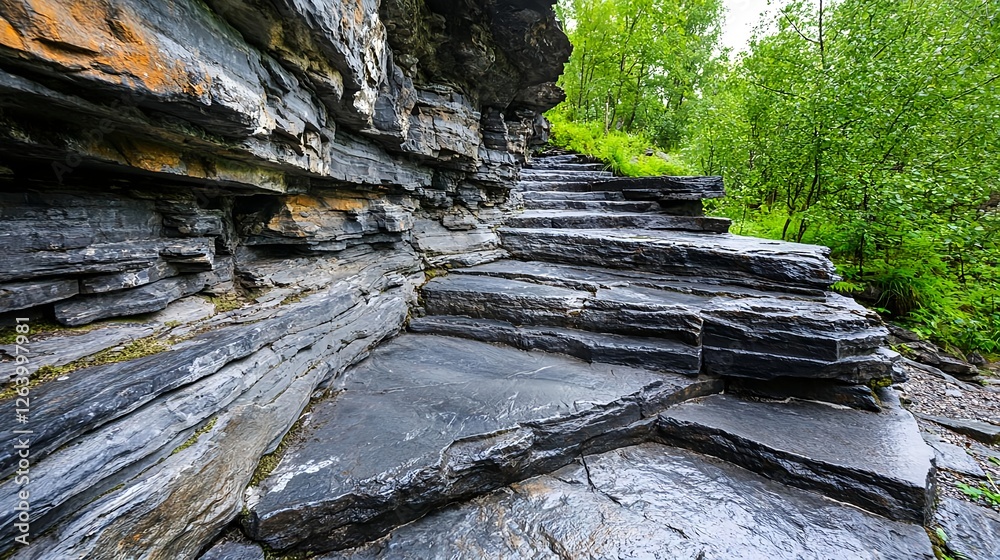 Stone Steps Nature Trail Rock Formation - Natural Textures Stone Steps Nature Trail Rock Formation - Natural Textures