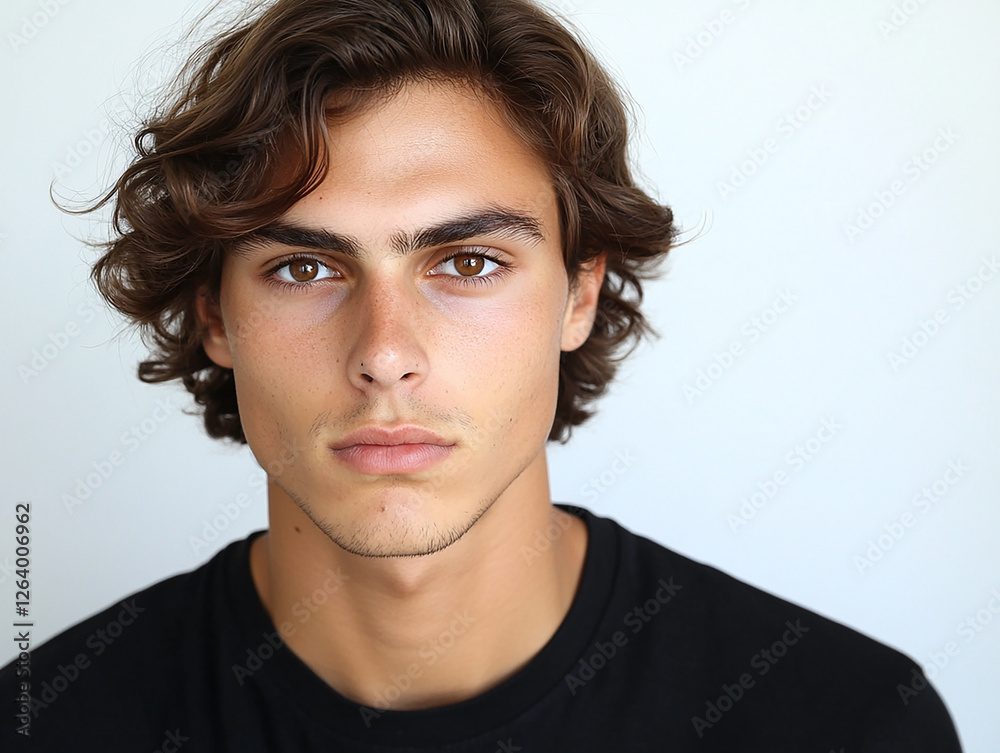 Man portrait on white background Man portrait on white background
