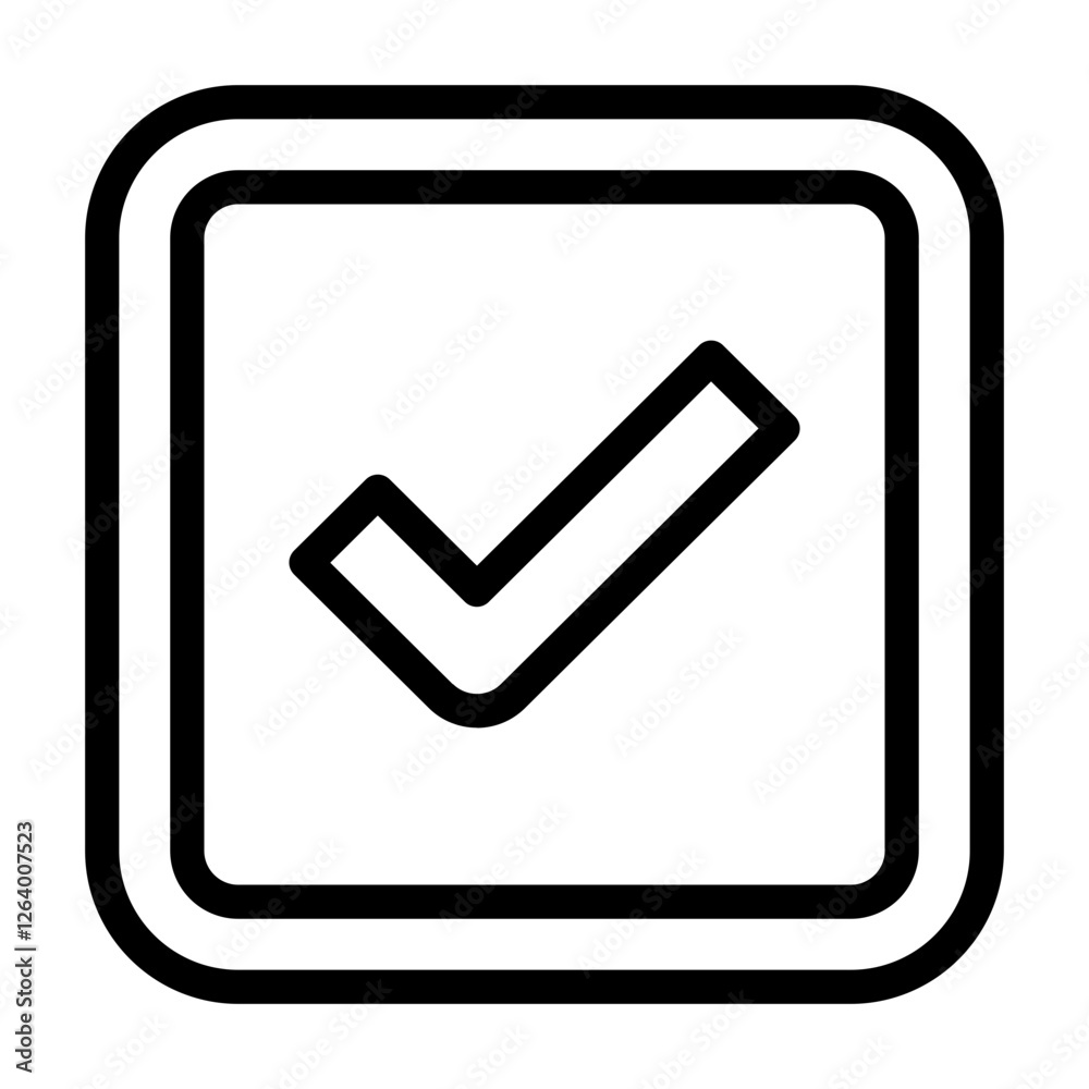 Minimalist Checkbox Icon for Simple UI Design Minimalist Checkbox Icon for Simple UI Design