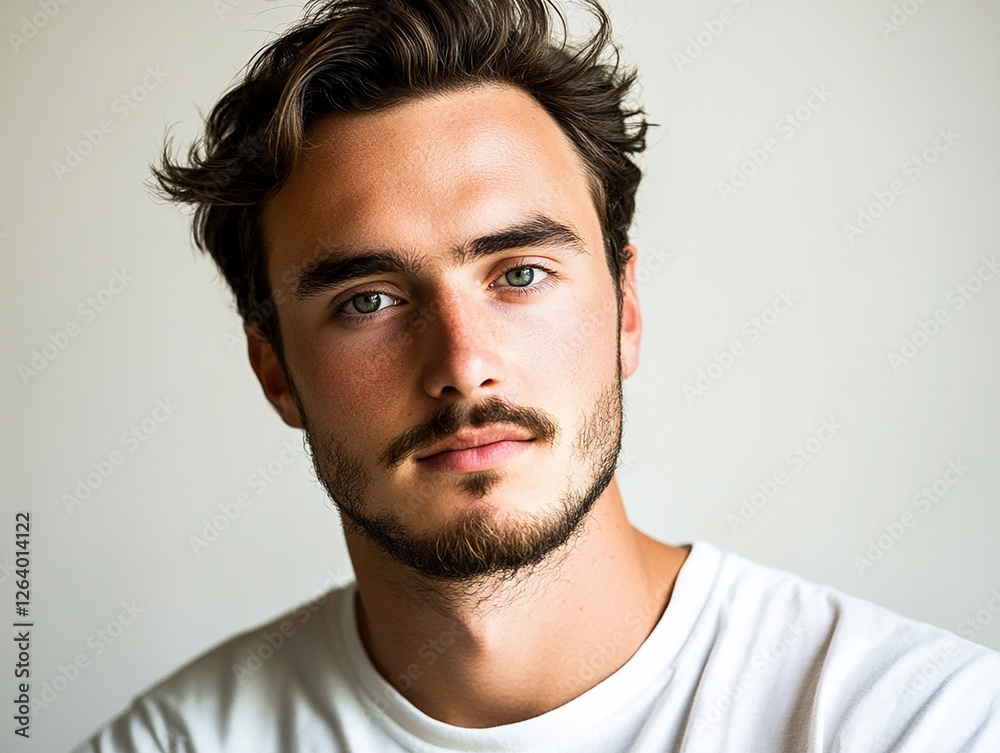 Man portrait on white background Man portrait on white background