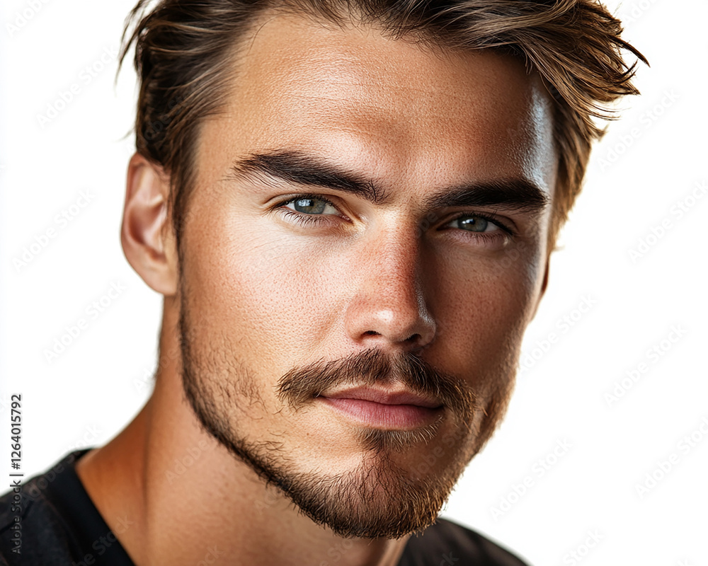 Man portrait on white background Man portrait on white background