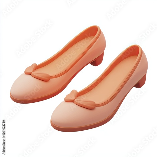shoes, 3d style imitation, cartoon icon