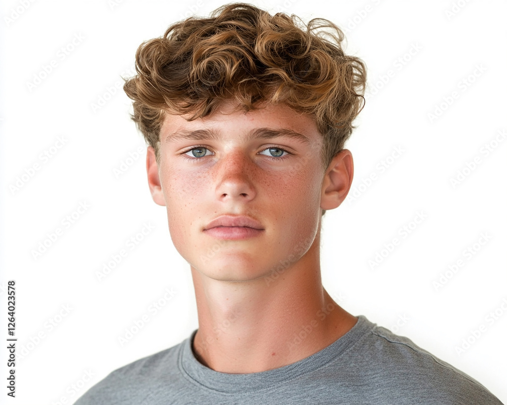 Man portrait on white background Man portrait on white background