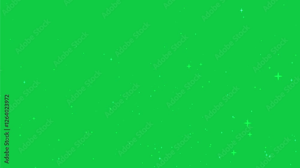Shooting star transparent background with green screen for video editing backgrounds, special effects, virtual events, and movie production projects.
