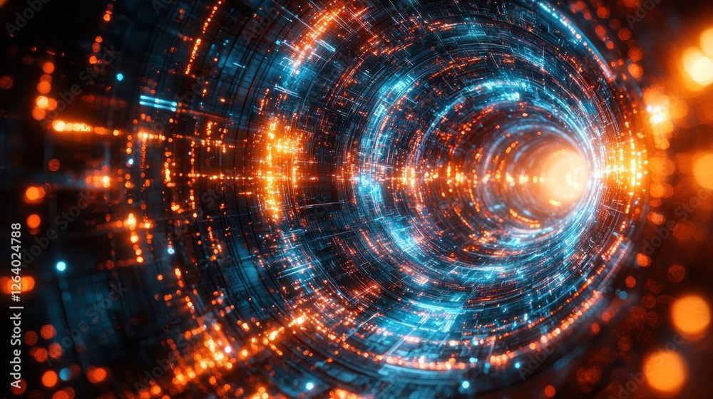 Abstract Digital Tunnel: A Journey Through Cyberspace Abstract Digital Tunnel: A Journey Through Cyberspace