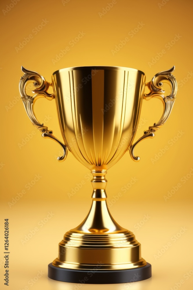 a close up of a golden trophy on a pedestal with a brown background a close up of a golden trophy on a pedestal with a brown background