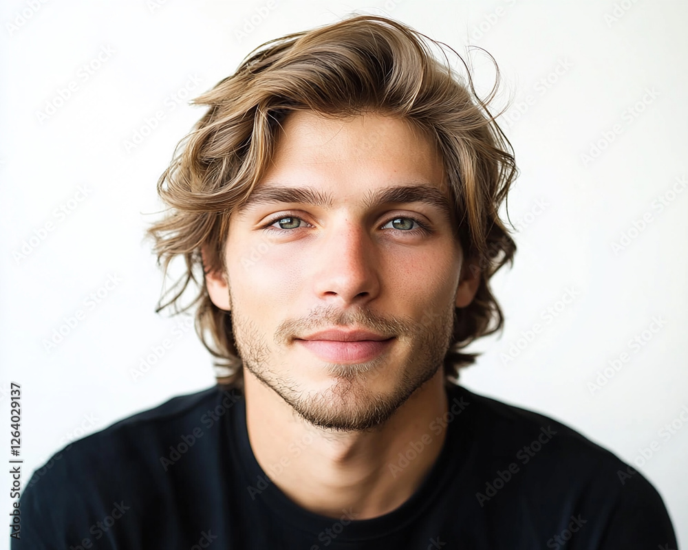 Man portrait on white background Man portrait on white background