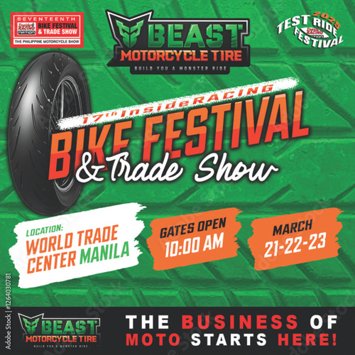 IR Bikefest Beast Tires Poster