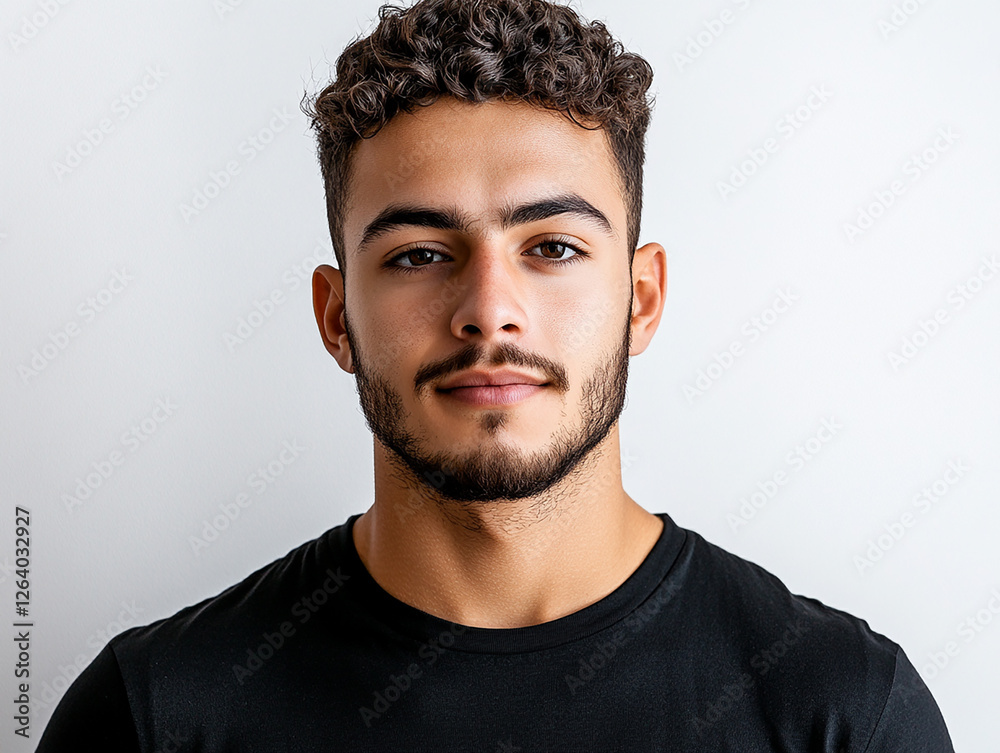 Man portrait on white background Man portrait on white background